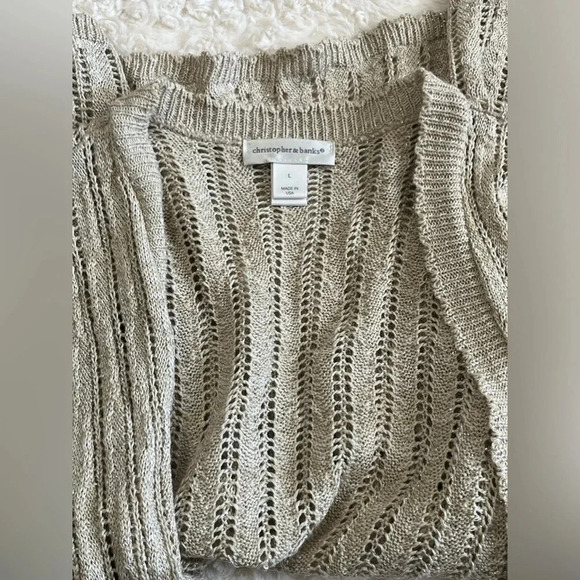 Christopher & Banks | Open Front Cardigan - Picture 3 of 5